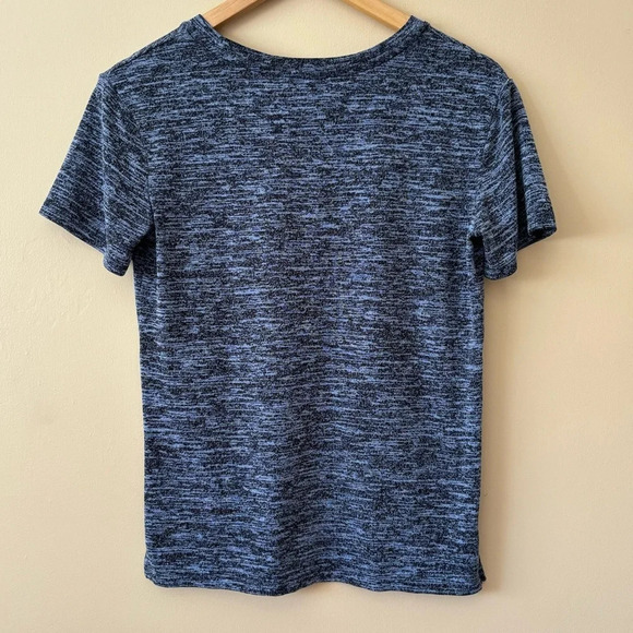 Wilfred| Aritzia| 'Divina' Casual Blue Heathered Blue/Dk Grey T-Shirt Sz Small - Picture 5 of 5